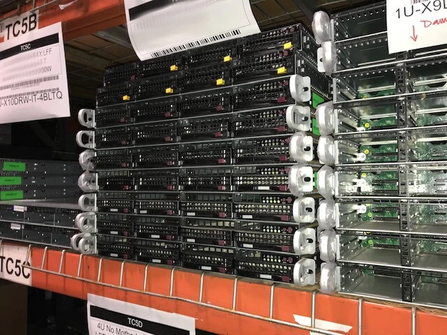 1U Server X10DRU-i+ 2x E5-2680 V3 32GB DDR4 4x 4TB SATA 4x 10GB 2x PS RAIL Kit - Image 2 of 4