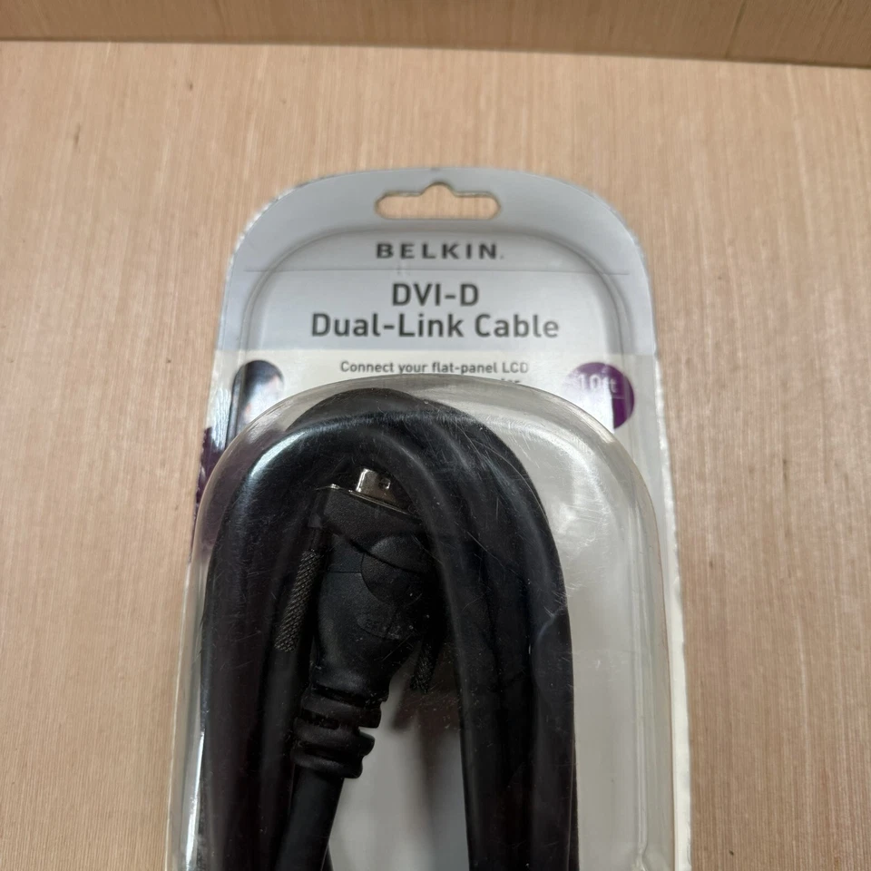 Brand New Sealed 10ft BELKIN DVI Dual Link Cable Digital TMDS Monitor Cable!! - Image 3 of 4