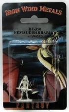  Ral Partha DF-350 Female Barbarian with Sword (Player Character) Heroine Slayer