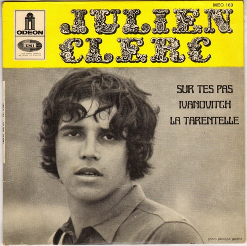 JULIEN CLERC "SUR TES PAS" EP 1968 ODEON 169
