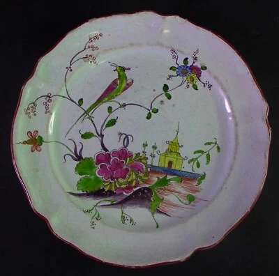 - antiker FAYENCE Teller - Decor Chinoise - STRASBOURG Straßburg 18./19. Jhd. - Bild 1 von 4