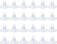 24Pcs Aquarium Suction Cups with Clips for 3/16" Airline Tubing Hose Holder