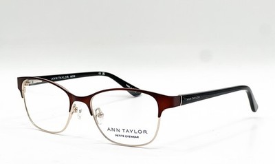 NEW ANN TAYLOR ATP706 C02 BROWN AUTHENTIC EYEGLASSES 48-16