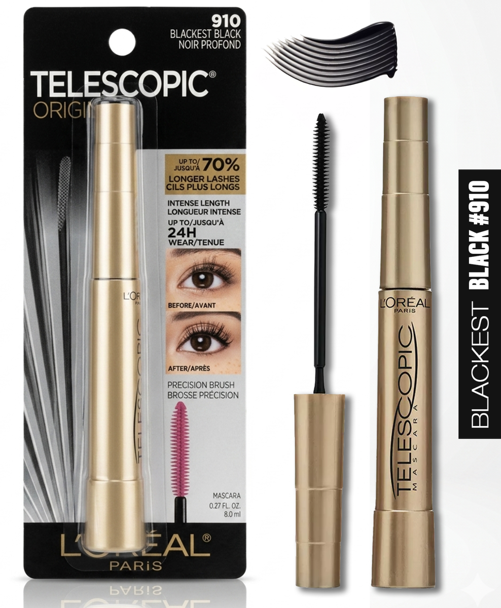 L'Oreal Paris Telescopic Mascara Lengthening Black Brown Washable