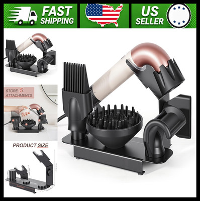 Affogato Hair Dryer Holder Stand for Dyson Supersonic r, Steel Organizer