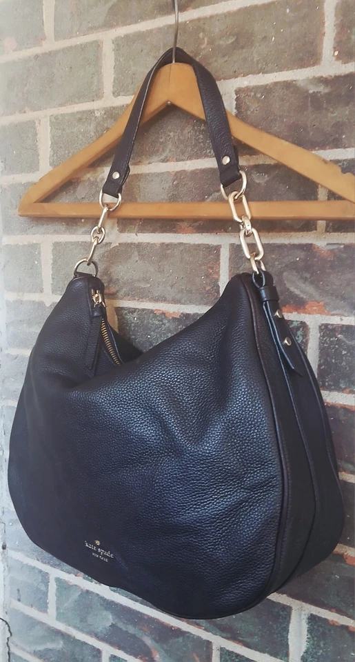 Bolso Bandolera Kate Spade Mulberry St Vivian Cuero Guijarro Hobo Correa Foto 3 de 4