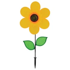 in the breeze 12" Sunflower with Leaves Spinner Wind Spinner