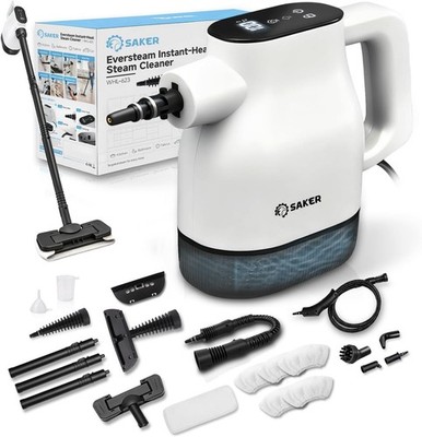 Saker EverSteam Instant Heat Handheld Steam Cleaner with Mop