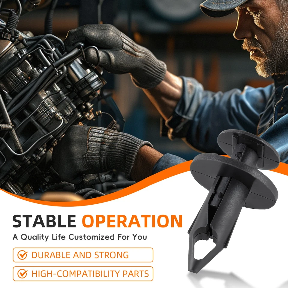 50pcs Fender Bumper Clips Body Rivet for Bobcat 4x4 XL Diesel Toolcat 5600 5610 Foto 3 de 4