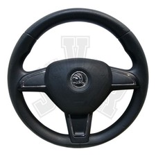 Skoda Fabia Steering Wheel With SRS 3 Spoke Mk2 5j OEM Facelift 2014