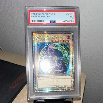 Yu-Gi-Oh! TCG Dark Magician #DE001 TN23 Deutsch Secret Rare Foil PSA 7