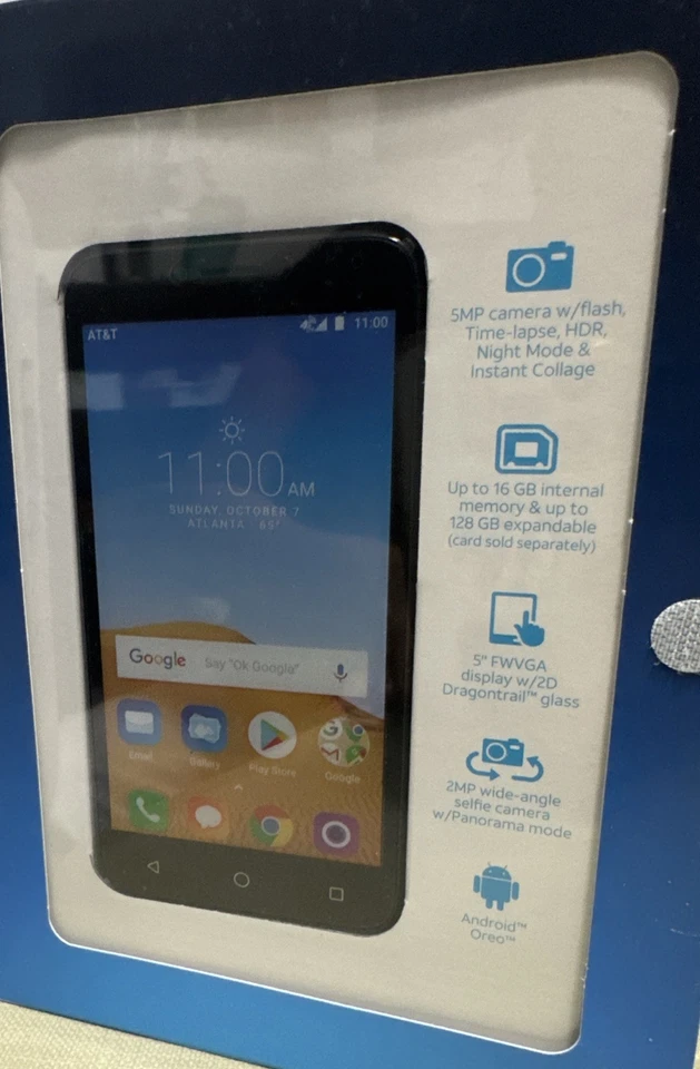 Сотовый телефон Alcatel Tetra AT&T предоплаченный 5 дюймов 16 Гб 5 Мп Android - Изображение 4 из 4