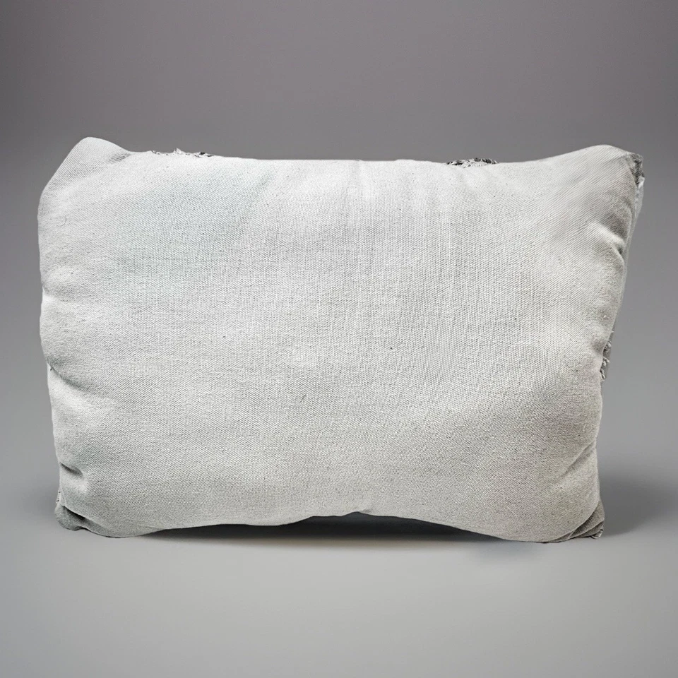 Broyhill Tufted Decorative Lumbar Throw Pillow 14x19.5 Soft Cotton Support tan - Image 2 of 4