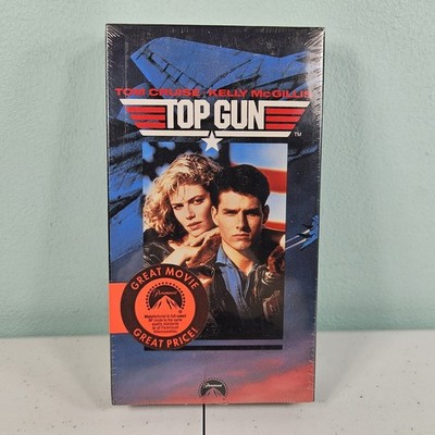 TOP GUN VHS 1986 Action Drama Tom Cruise Kelly McGillis Original Paramount