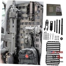 MOLLE Seat Back Panel, 2 mm Aluminum No-Drill Vehicle aluminum molle panel