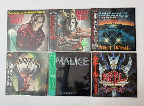 Quiet Riot, Racer X, Malice, Keel, Van Halen ...【12 x Japanese LP Lot w/Obi】