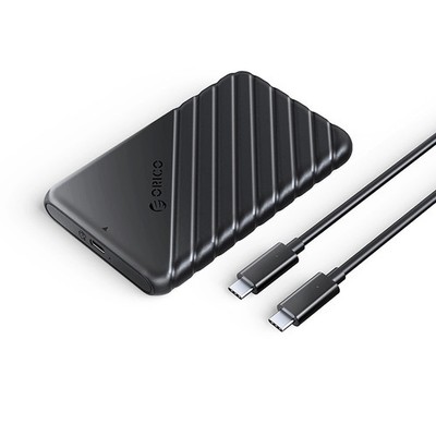 Orico 25PW1C-C3 2,5 Zoll HDD/SSD Gehäuse USB-C 3.1, Schwarz