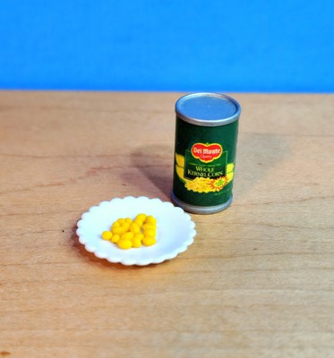 KITCHEN LITTLES MATTEL BARBIE SO MUCH TO DO RARE ''REAL'' CORN VEGGIES FOOD DINNER