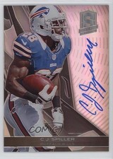 2013 Panini Spectra Signatures 44/49 CJ Spiller #8 Auto 07d9