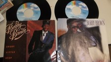 bobby brown 45 rpm records w/pic sleeves lot of 2 both very good
