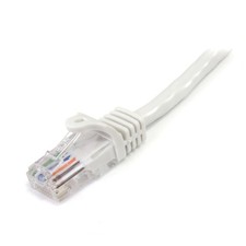 Startech 3 Ft White Snagless Cat 5e Utp Patch Cable - Category 5e - 3 Ft - 1 X