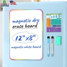 Magnetic Dry Erase Board Sheet for Fridge, Magnetic White Board for Refrigerator