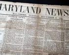 Rare BALTIMORE MD American Civil War Maryland Volume 1 1861 Old Newspaper