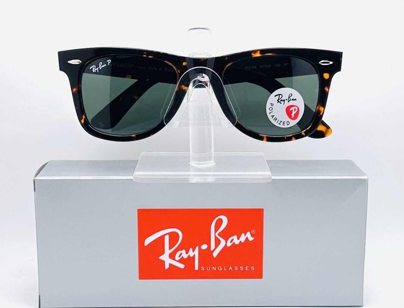 Ray-Ban Original Wayfarer 50mm Polarized Sunglasses - Havana / Green Lens RB2140