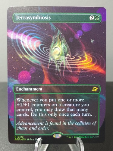 0312 Terrasymbiose Borderless Foil Magic The Gathering Edge of Eternities