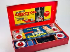 Vintage 1948 Gilbert Erector Set No. 6 ½ w/ Box & Manual – Motor Missing