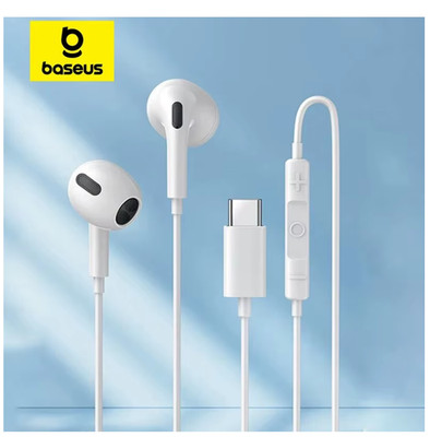 USB-C Kopfhörer In-Ear Kabel Headset 14mm Mikrofon Lautstärke Control Ohrhörer
