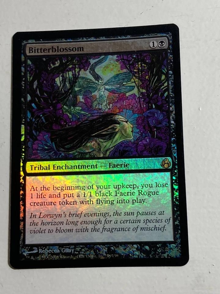FOIL Bitterblossom Morningtide MTG English See Pics! - Image 3 of 4