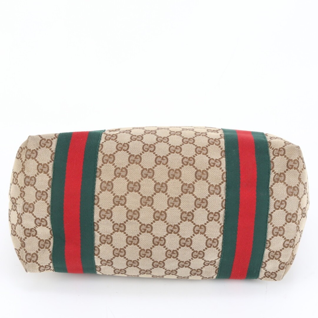 Gucci GG Canvas Sherry Line Leather Tote Bag Used, 32x25cm, 48cm Strap thumbnail 5