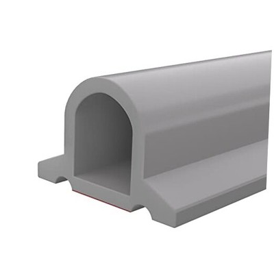  Collapsible Shower Threshold Water Dam, Ideal for Wheelchair 98 Inch Gray