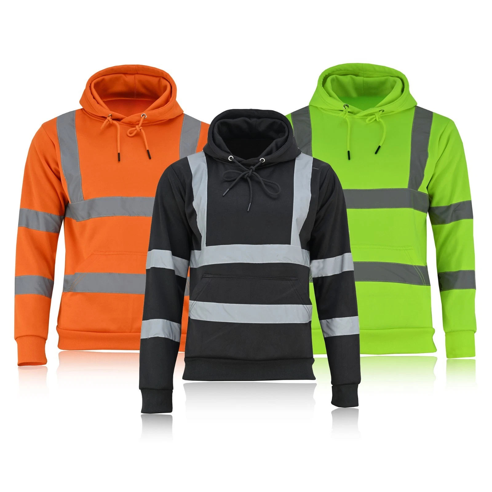 Hi Viz Vis High Visibility Jacket Pullover Hoodie Work Hooded Fleece Sweatshirt
Opens in a new windo