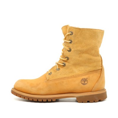 Timberland Damen 10140 Schnürstiefel Gelb Nubukleder Premium Stiefel EU 39,5
