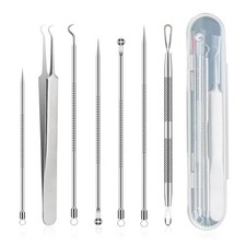 Blackhead Remover Kit with Stainless Steel Tools, 1 Count Pack of 1 , Silver