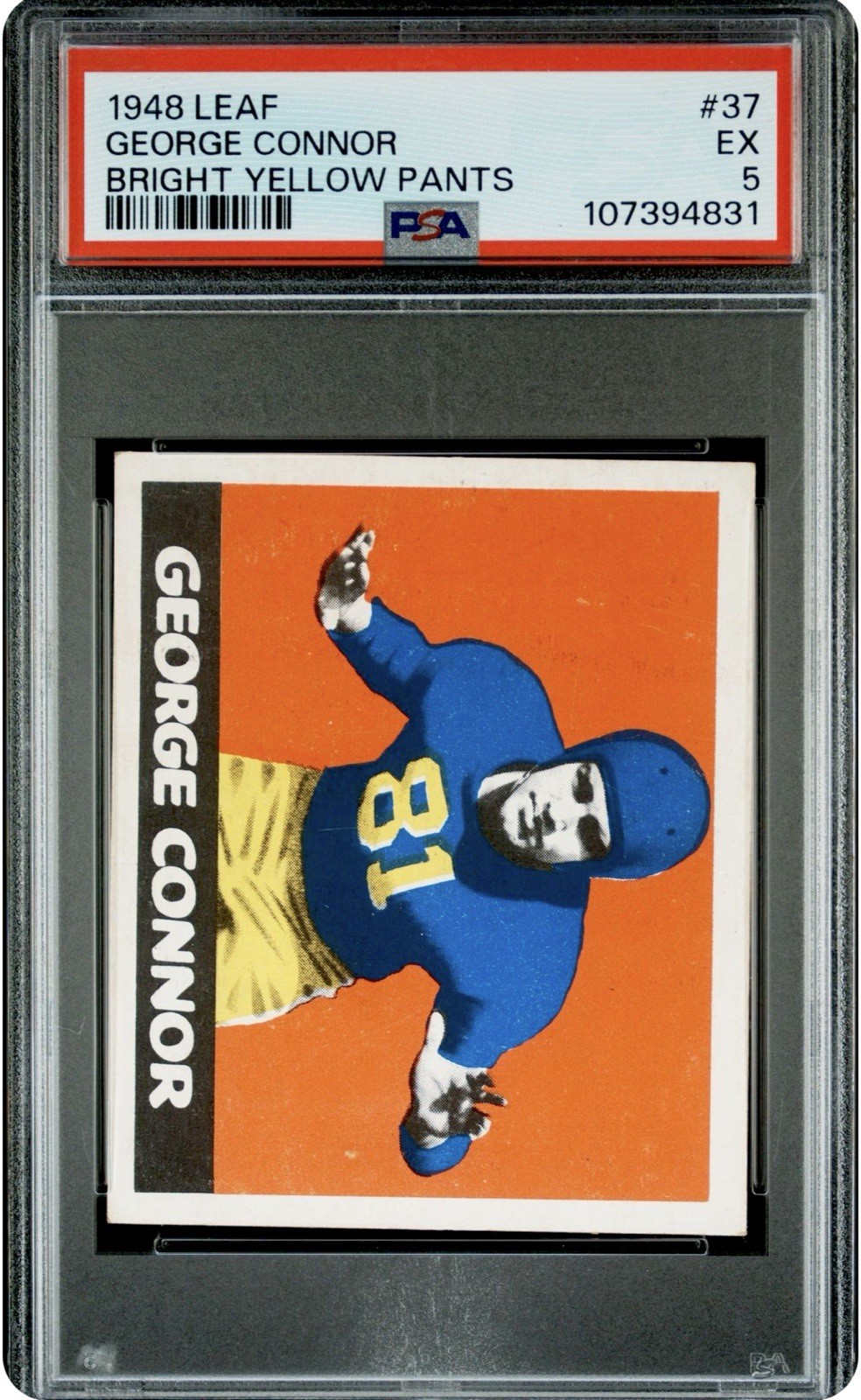 1948 Leaf George Connor #37 PSA 5 Centered