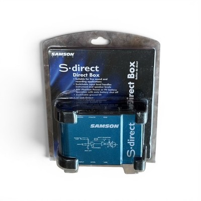 Samson S-Direct Plus S Class Mini Stereo Direct Box 2010s - Blue/Black-1166
