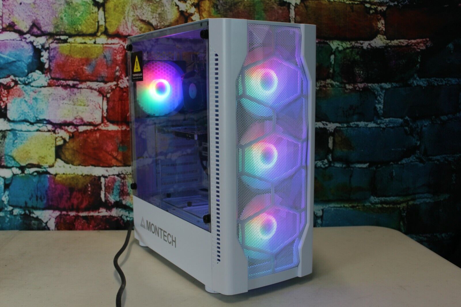 Custom White Gaming Desktop PC Intel i7 Quad 8 GB 1 TB Nvidia Quadro K620 2 GB