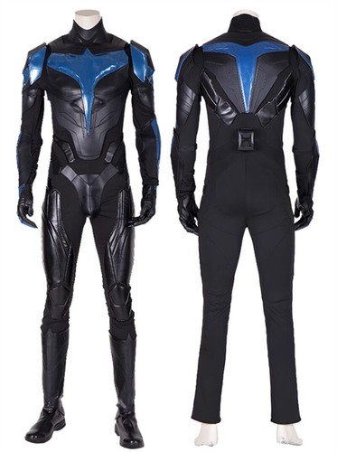 DC Comics Titans Season 3 Superhero Nightwing Cosplay Halloween Armor Bodysuit - Picture 5 of 15