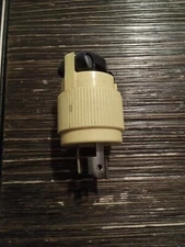 P&S Pass & Seymour 15A 125V Turn Lock Yellow Male Plug