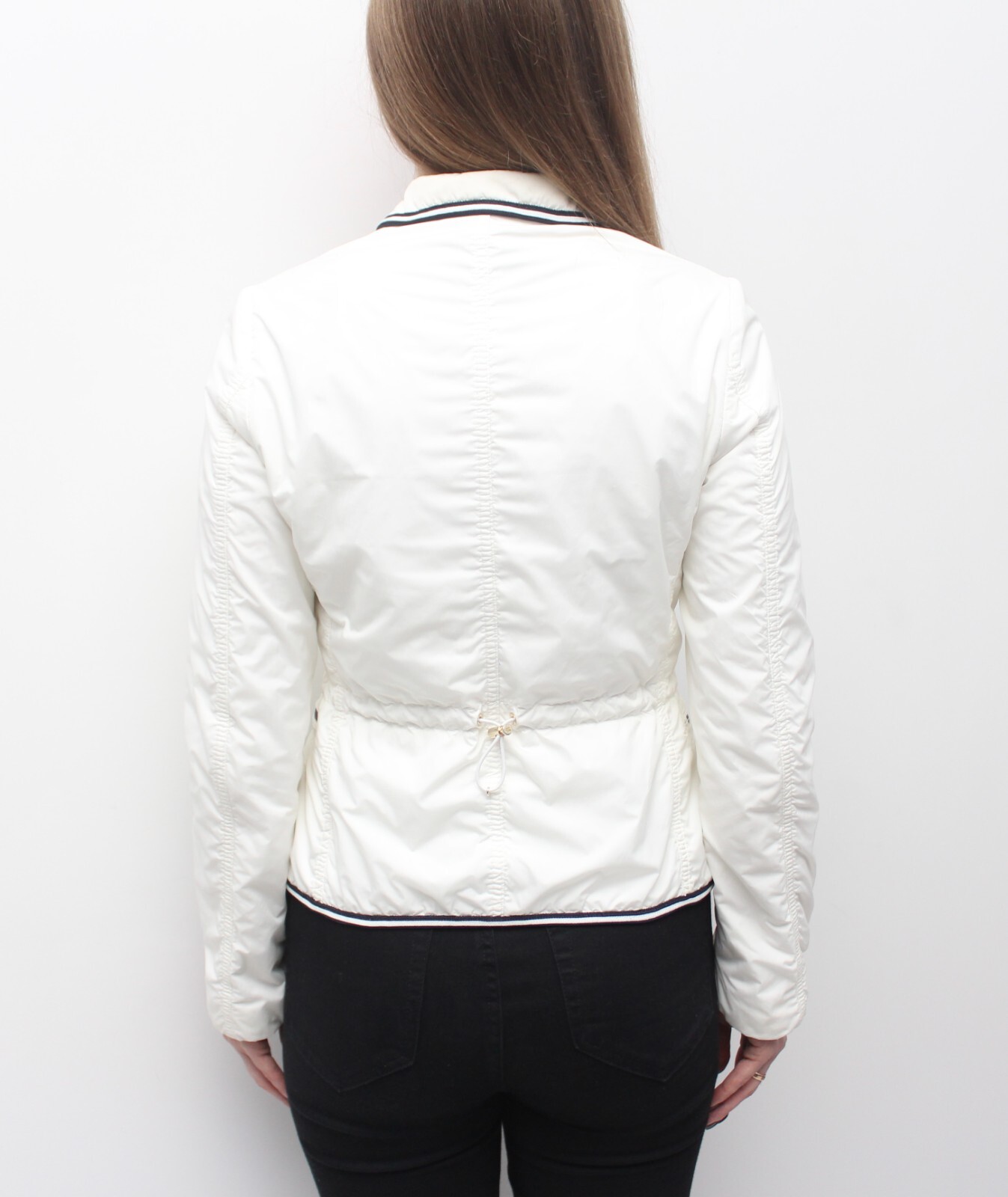 Women's MONCLER Maryse Lightweight Jacket Blazer RARE Size 1 ~S White image 6