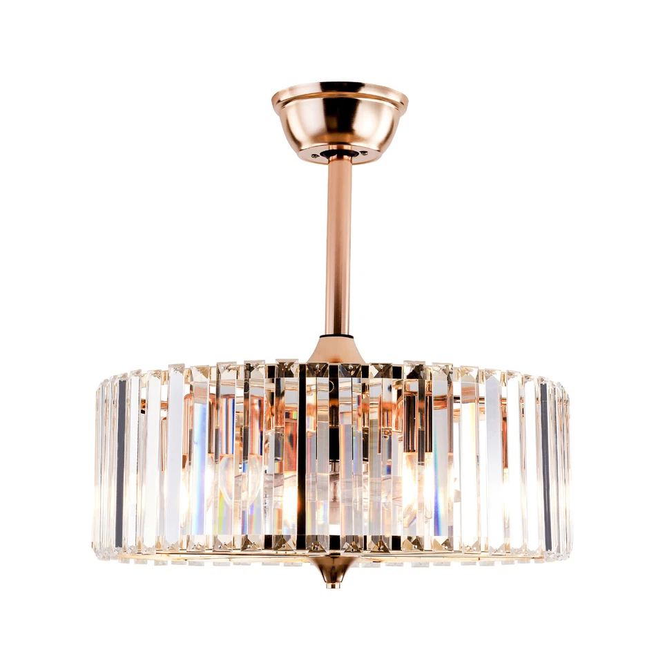 Caged Ceiling Fan with Lights Remote Control Industrial Bedroom Ceiling Fan - Image 2 of 4