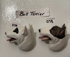 White Brindle Bull Terrier Dog Resin Magnet Conversation Concepts Inc. Dm-07