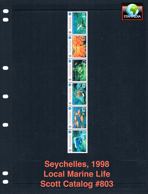 at $9.50 Scott Value - 1998 SEYCHELLES Marine Life Indian Ocean MNH NH UMM