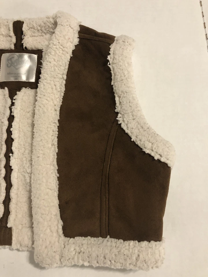 Chaleco Justice Girls talla 10 - imitación cuero/lana Foto 3 de 4