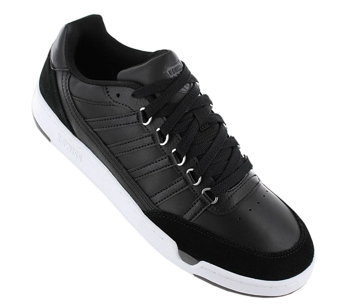 Black leather k swiss best sale