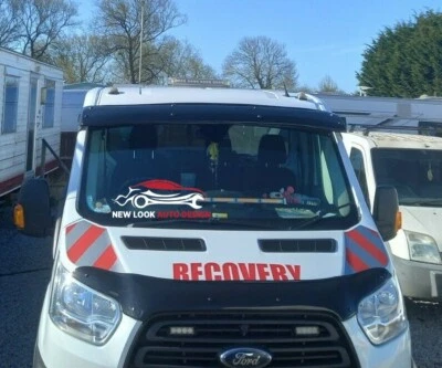 Sun Visor Black and Bug Guard for FORD TRANSIT 2014-2018 MK8