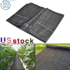 PP Weed Barrier Fabric Woven Earthmat Ground Cover Landscape 3.2oz